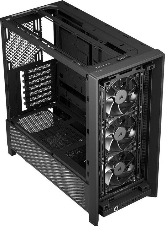 Actual product image Corsair Geh Midi FRAME 4000D RS Mid-Tower, Black (mATX, Mini-ITX, ATX, E-ATX)