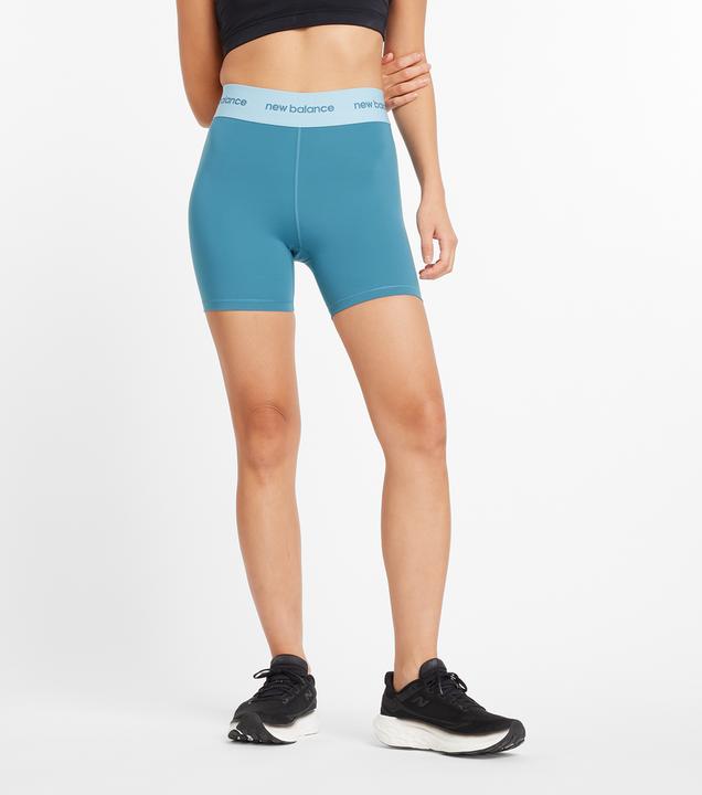 Actual product image New Balance W Sleek 5 Inch High Rise Biker Short (M)