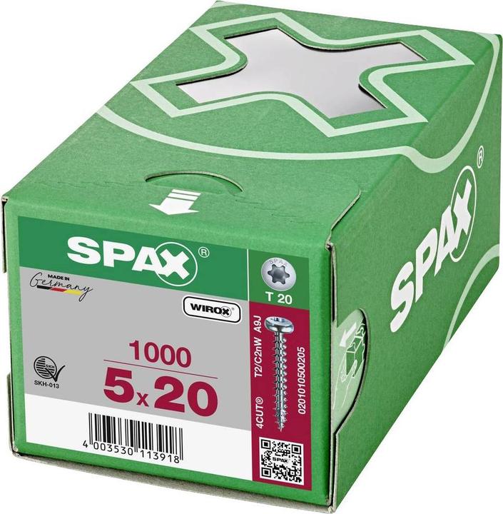 Immagine prodotto Spax Viti per truciolare PH T20 5,0x20 mm (1000 Viti per pezzo)