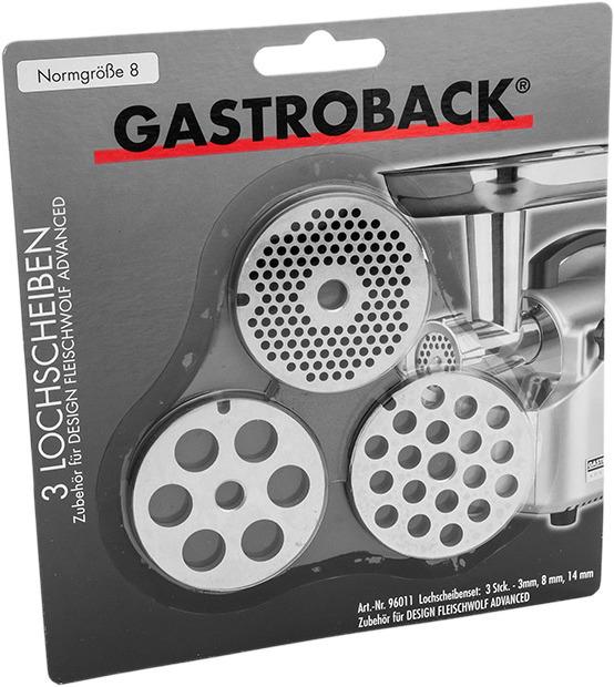Produktbild Gastroback 96011 Lochscheiben-Set 3-tlg. Lochung: 3 mm, 8 mm, 14 mm