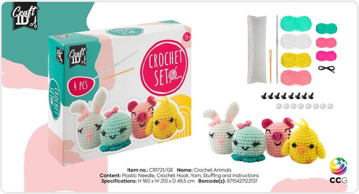 Actual product image Sombo Crochet set animals
