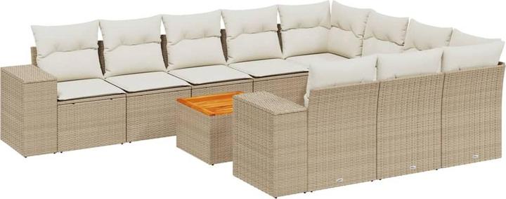 Actual product image VidaXL Garden furniture sofa set garden set garden seating group 11 pcs. beige