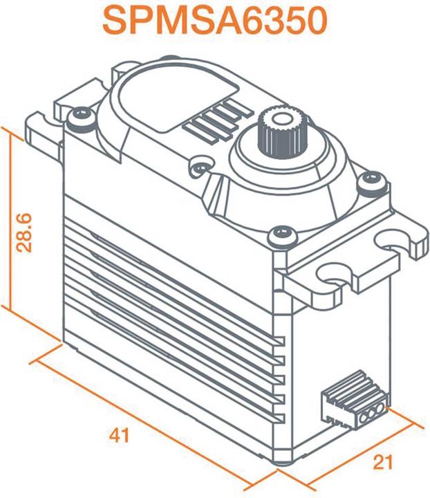 Actual product image a6350 ultra torque / high speed brushless hv servo