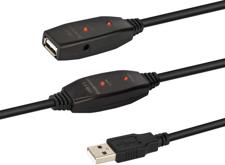 E+P CC508/20 USB 2.0 amplifier cable 20m USB-A male+USB-A female (20 m, USB 2.0)