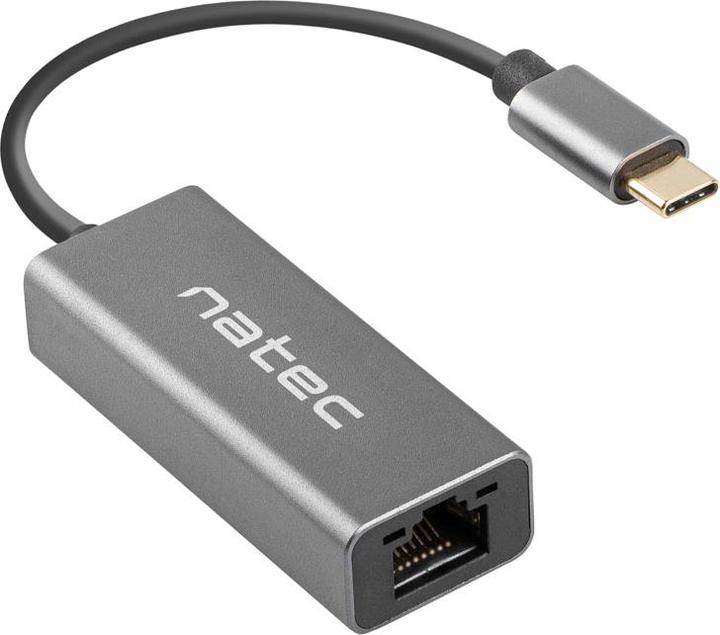 Actual product image Genesis NETWORK CARD NATEC CRICKET USB-C 3.1 1X RJ45 1GB ON CABLE (USB-C, 1 Ports)