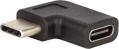 Image du produit E+P CC377 Adaptateur compact USB-C mâle+USB-C femelle angle 270 (USB)