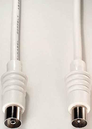 Actual product image E+P HFA 2. connection 1: Coax, connection 2: Coaxial. Cable length: 2.5 m, Gender: Male/Female (90 dB, Antenna cable)
