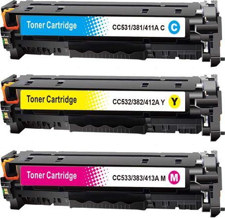 Produktbild Hermex Kompatibler Toner für HP Color LaserJet CP2025 (M, C, Y)