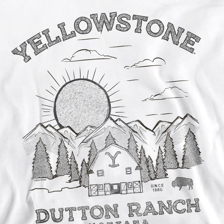Immagine prodotto Yellowstone Dutton Ranch Felpa Alba Adulto Unisex (M)