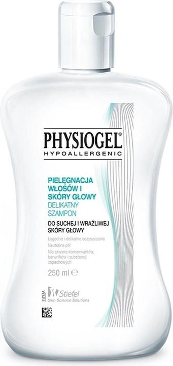 Produktbild Markenlos Zartes Shampoo für trockene und empfindliche Kopfhaut 250ml Physioge (250 ml, Flüssiges Shampoo)
