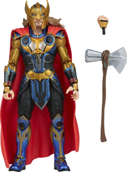 Produktbild Hasbro Marvel Legends Thor: Love and Thunder 15 cm grosse Thor Action-Figur zum Sammeln, 3 Accessoires