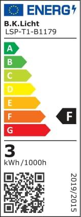 Etichetta energetica B.K.Licht Set di illuminazione a LED, 2m, 112xLED, bianco (200 cm, Interno)