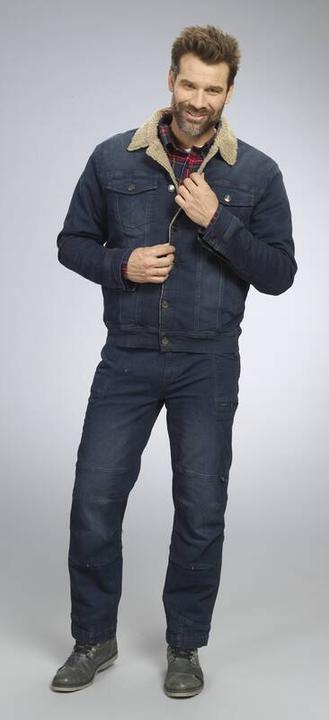 Produktbild Terrax Jeansjacke mit Teddyfutter, Farbe jeanblau, Gr.2XL (XXL)