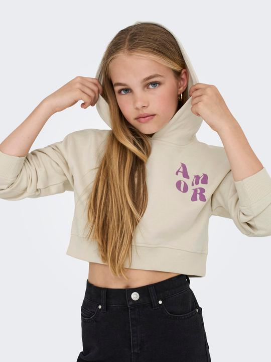Produktbild Only Normal geschnitten Rundhals Gerippte Ärmelbündchen Tief angesetzte Schulter Sweatshirt Sweatshirt (158)