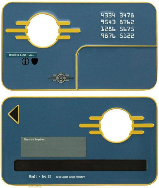 Image du produit Fanattik Réplique de Fallout Vault Security Keycard édition limitée