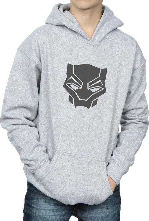 Actual product image Boys Black Panther Black On Black Hoodie (140, 146)
