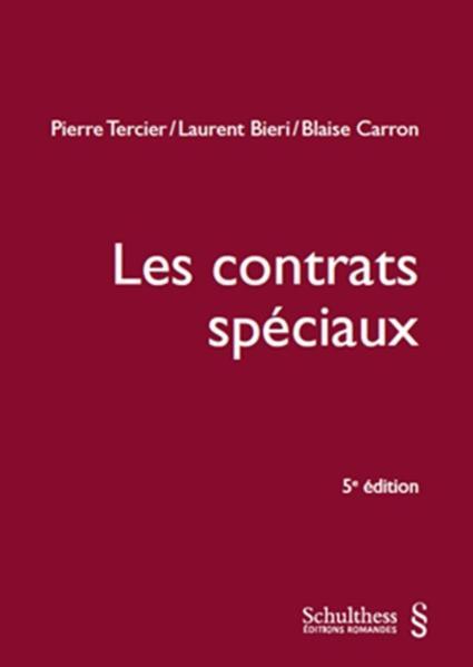 Actual product image Les contrats spéciaux (French, Pierre Tercier, 2016)