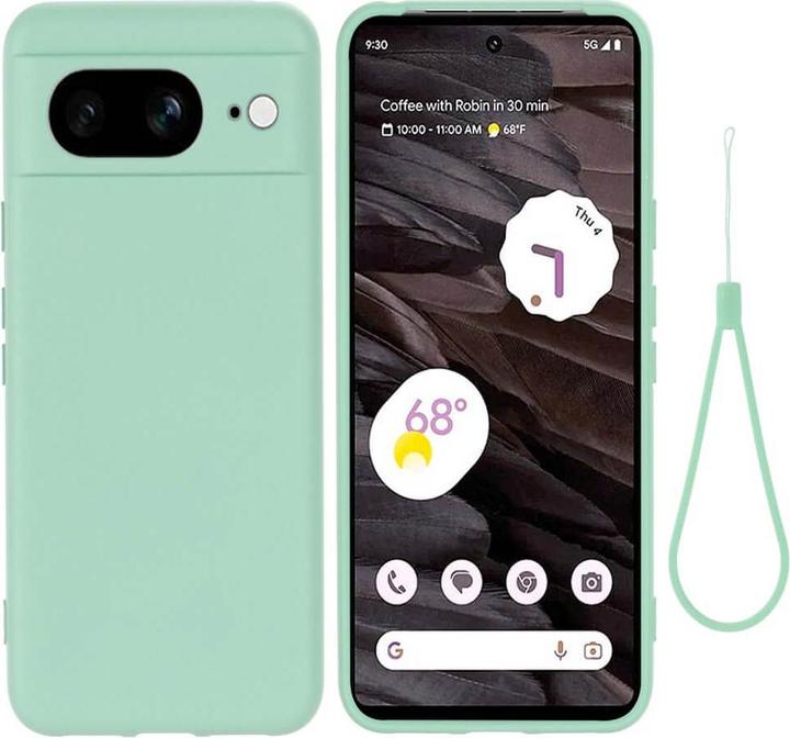 Actual product image Cover-Discount Google Pixel 8 - Silicone rubber case green (Google Pixel 8)