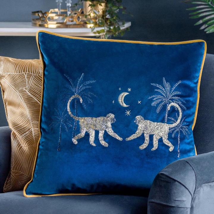 Actual product image Wylder Dusk Monkey Cushion Cover (50 x 50 cm)