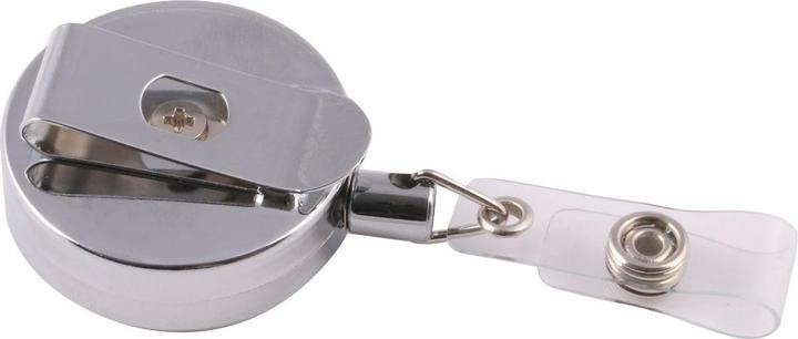 Immagine prodotto Europel Portabadge con yoyo, metallo, rotondo, argento