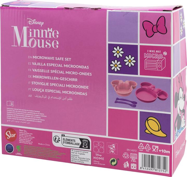 Produktbild Stor Disney Baby - Minnie Mouse - Geschirrset 4-teilig für Kleinkinder in Geschenkbox