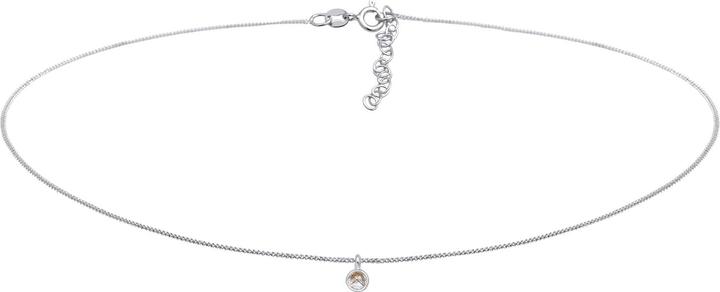 Actual product image Elli Choker, gemstone necklace (Quartz, 925 sterling silver, 36 cm)
