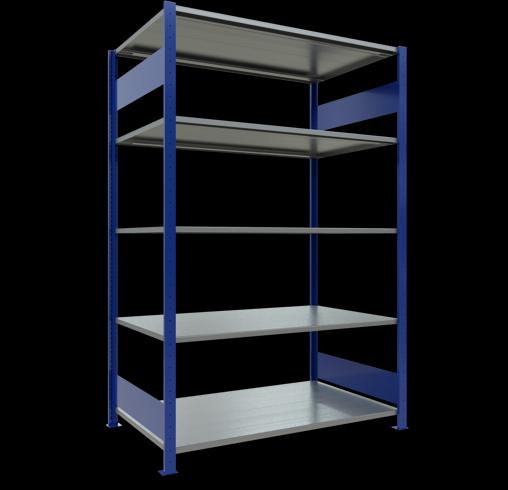 Immagine prodotto Schulte Lagertechnik Sistema di scaffalature di base senza viti MULTIplus150 con ripiani di lunghezza