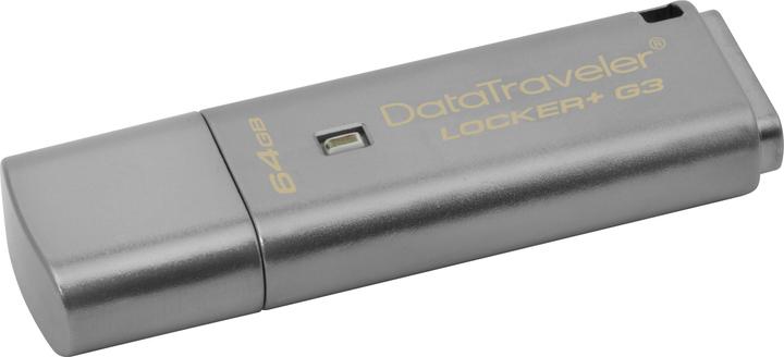 Produktbild Kingston DataTraveler Locker+ G3 (64 GB, USB-A, USB 3.0)