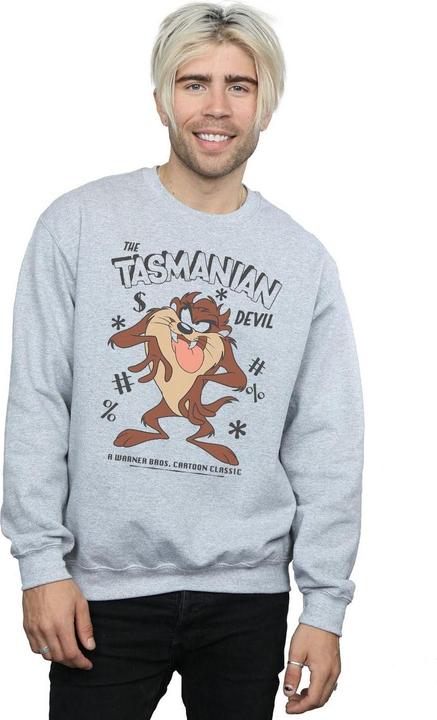 Immagine prodotto Looney Tunes Felpa Diavolo della Tasmania Vintage Uomo (L)