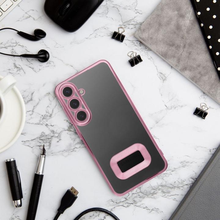 Produktbild OEM Back panel cover Case GLAM for SAMSUNG S25 rose pink