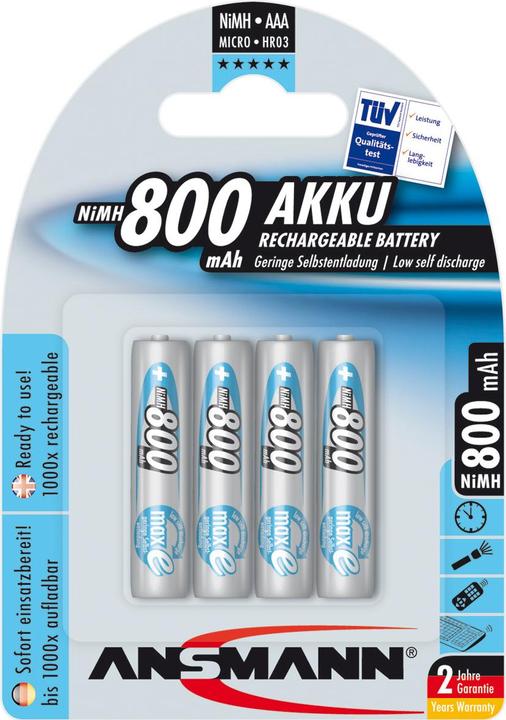 Actual product image Ansmann Maxe (4 pcs., AAA, 800.80 mAh)