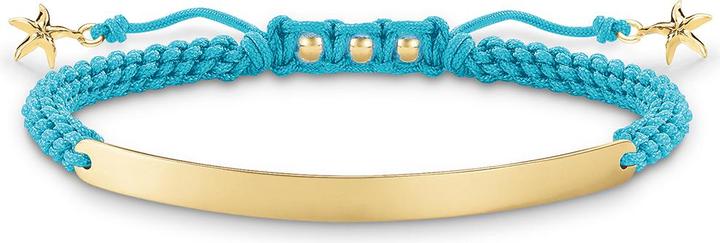 Thomas Sabo Armband Blau Seestern (19 cm, Kunststoff, Silber)