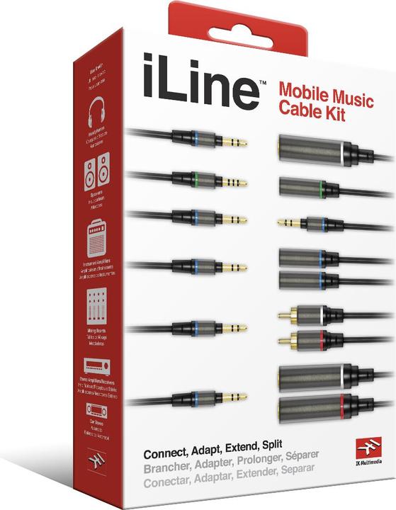 Immagine prodotto IK Multimedia iLine - Kit di cavi per la musica mobile (0.30 m, Cinch)
