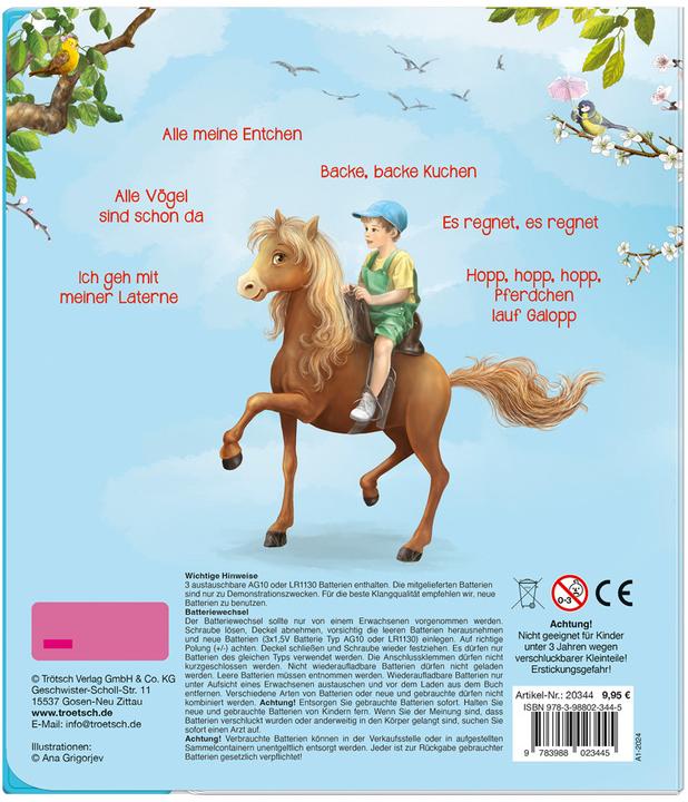 Immagine prodotto Libro sonoro Le mie prime filastrocche (Tedesco)