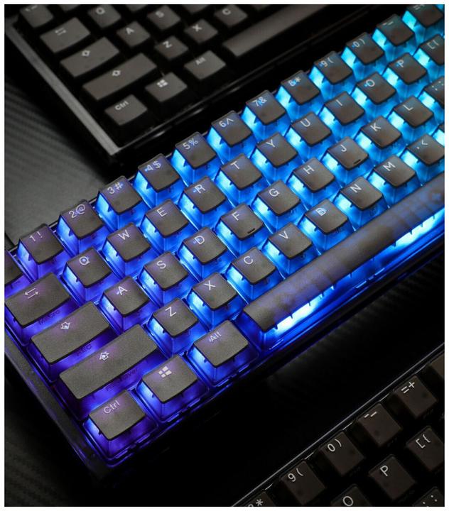 Actual product image Ducky One 3 Aura Black Mini Gaming Keyboard, RGB LED - MX-Brown (US) (Eng. Int., Cable)