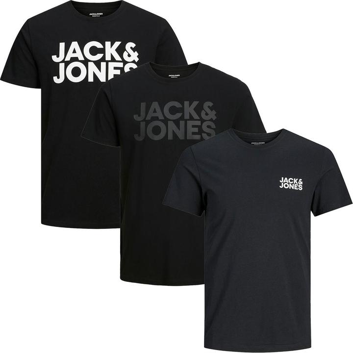 Actual product image Jack & Jones 3er Pack Corp T-Shirt (M)
