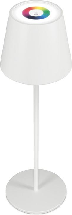 Produktbild RealPower LED-RGB Tischlampe dimmbar mit Akku,weiss (200 lm)