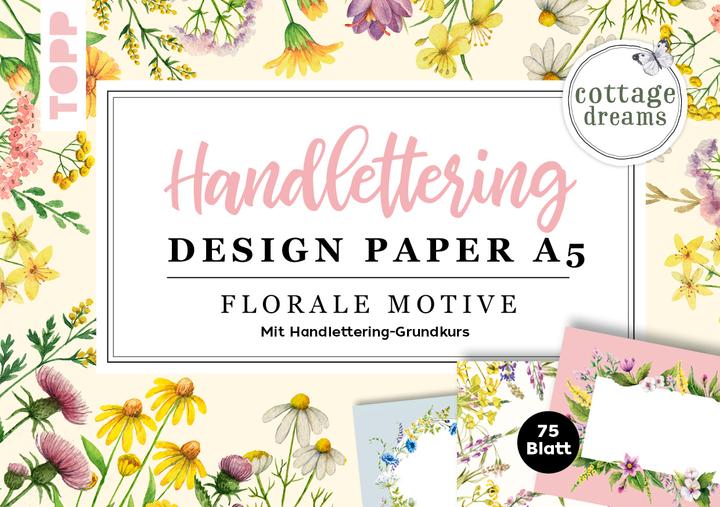 Produktbild Topp Handlettering Design Paper Block Cottage Dreams A5 (A5, Kein Einband)