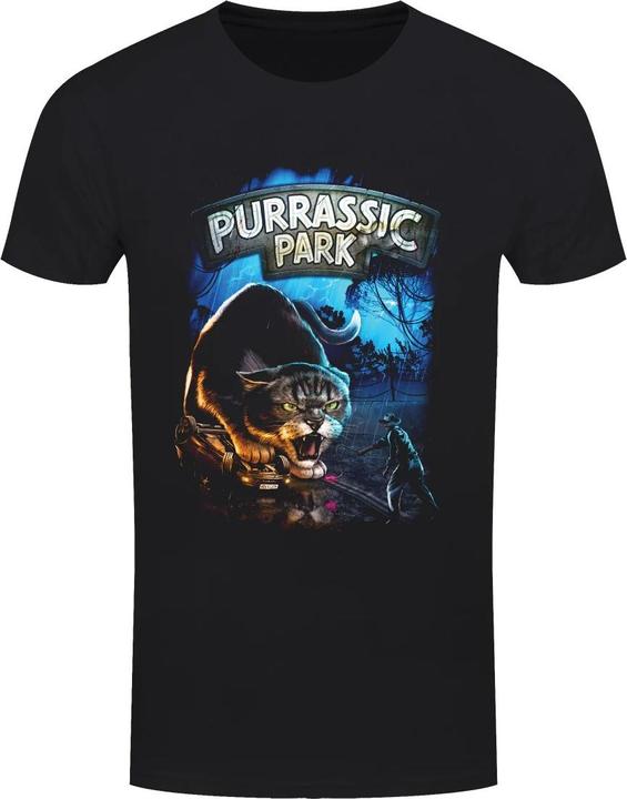 Horror Cats Purrassic Park TShirt (XL)