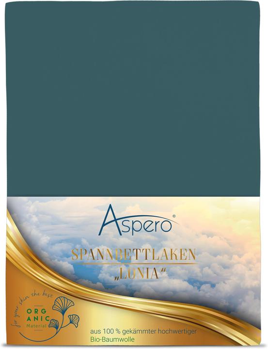Produktbild Aspero Bio-Baumwoll Spannbettlaken Minas (90-100 x 200 x 35 cm)