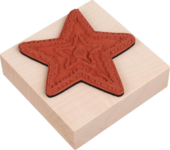 Produktbild Rayher Motivstempel Stern 7,0 x7,0 cm