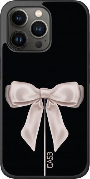 Actual product image Ca53 iPhone 13 Pro Max - Cover Satin White Ribbon (Apple iPhone 13 Pro Max)