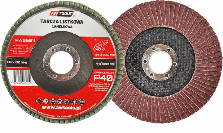 AW Tools AWTools AWTOOLS FLAT WHEEL 125mm P 120 (P120)