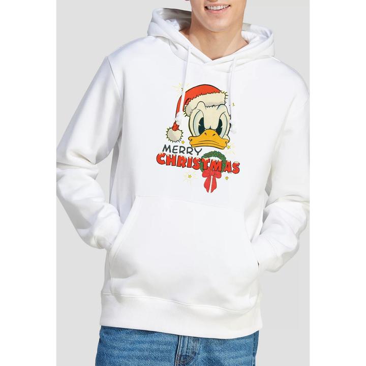 Immagine prodotto Disney Merry Christmas Felpa con Cappuccio Daffy Duck Uomo (L)
