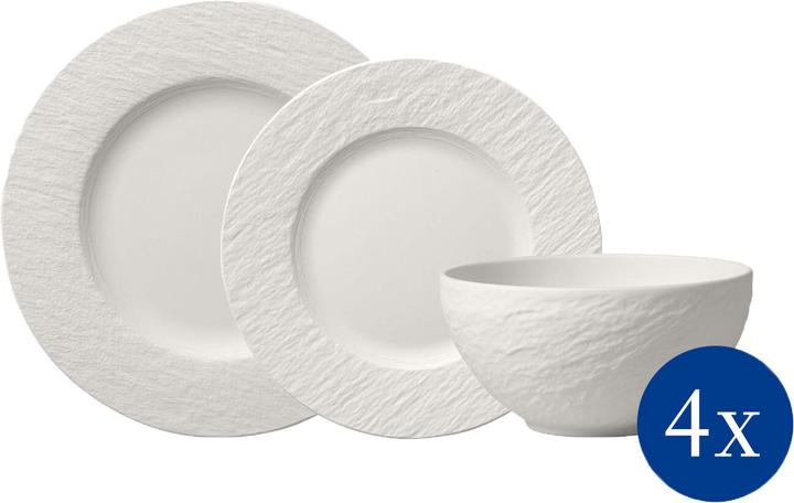Actual product image Villeroy & Boch Plate Set Manufacture Rock (12 Piece)