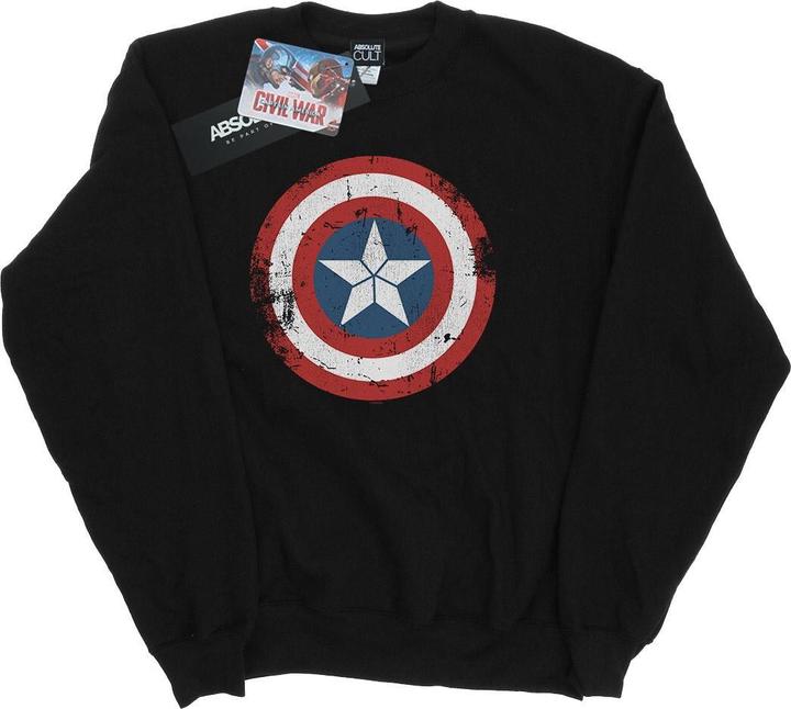 Immagine prodotto Captain America Civil War Distressed Shield Felpa Donna (M)