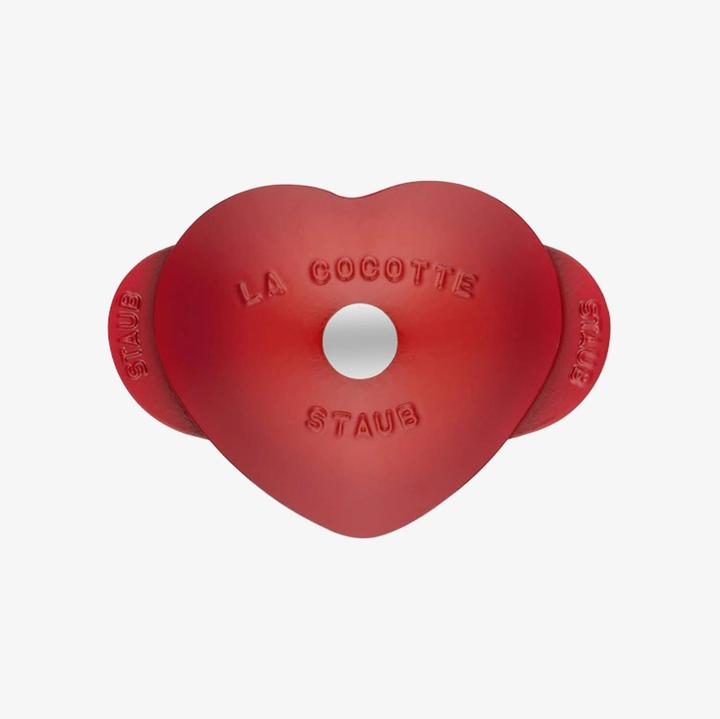 Produktbild Staub Bräter HERZ kirschrot (20 cm, Bräter + Schmortopf, Gusseisen)