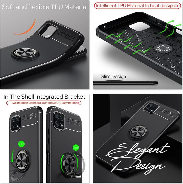 Actual product image Nalia Ring Silicone Cell Phone Case (Samsung Galaxy A22 5G)