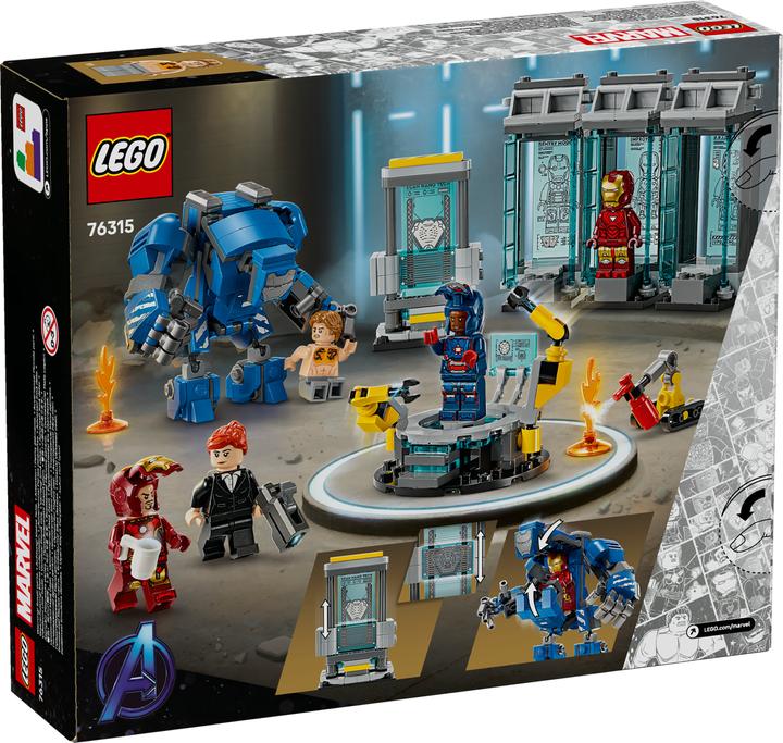 Actual product image LEGO Iron Man's Laboratory: Hall of Armour (76315, LEGO Super Mario)