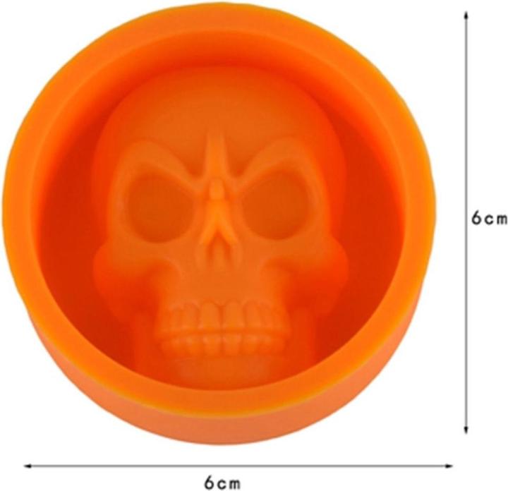 Actual product image König Design Silicone ice cube mould skull skull ice cubes ice for whiskey wine bar party